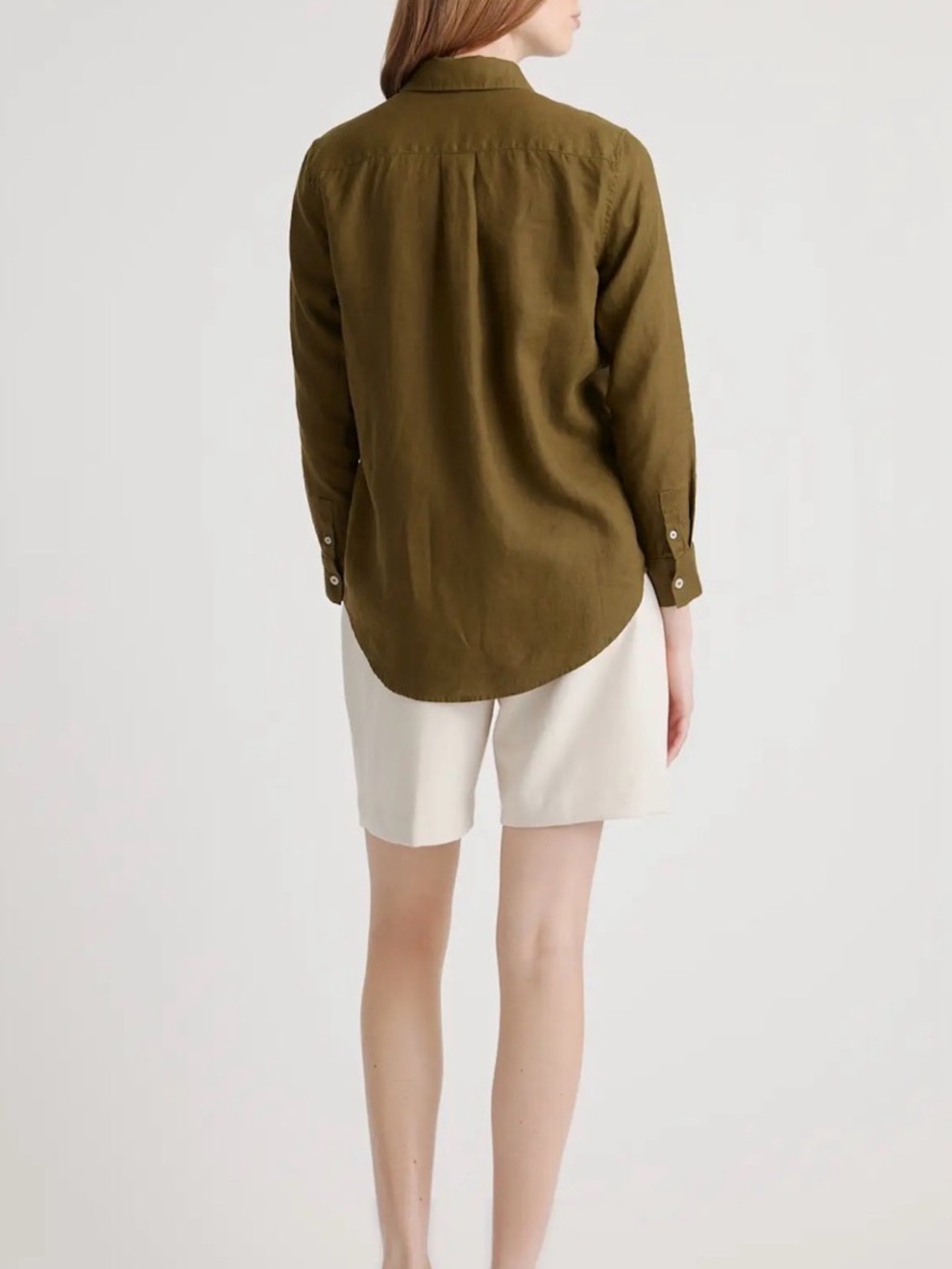 100% European Linen Long Sleeve Shirt - Picture 7 of 7